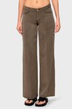 Guess Sexy Wide Leg Fit Geniş Paça Palazzo Pantolon W4GA96WDP85 Bayan PANTOLON W4GA96 WDP85 G1EC VİZON