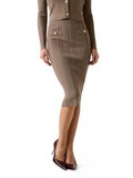 Guess Carmen Triko Kadın Kahverengi Etek W6YD23Z0974-G1K8