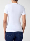 Guess Yeni Kısa Kollu Bisiklet Yaka Original Taş İşlemeli Kadın Beyaz T-shirt W6YI54K4870-G011