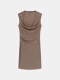 Guess Kolsuz Karole Degaje Yaka Mini Kadın Gri Elbise W6YK11K4357-A11Q