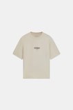 Guess Bisiklet Yaka Kısa Kollu Küçük Logolu Nakışlı Oversize Erkek Krem T-shirt M6YI46K4232-G1CV