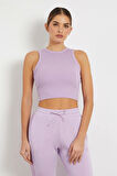 Guess Kadın Mor Ribana Edie Crop