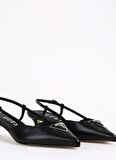 Guess Siyah Kadın Deri Topuklu Ayakkabı FLPJESLEA05BLACK