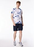 Guess Bisiklet Yaka Baskılı Krem Erkek T-Shirt M4GI13I3Z14P0GL_SS CN AOP TEE - MID