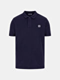 Guess Erkek Lacivert Yıkamalı Polo Tişört