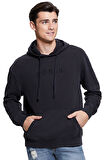 Erkek FINCH TERRY Nakış İşleme Logolu Sweatshirt - Siyah  | M