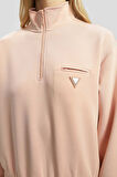 Kadın Olympe Half Fermuarlı Sweatshirt - Pembe | XS