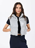 Guess V5RL00WGUJ0G9A9 CHRIS VEST Gri Standart Desenli Kadın Yelek