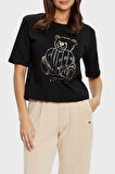 Guess Bayan T Shirt V5RI09 I3Z14 JBLK