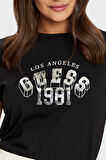 Guess Bayan T Shirt V5RI06 I3Z14 JBLK