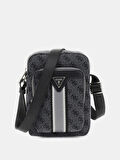 Guess Erkek Gri Milano Ön Cepli Crossbody Çanta