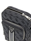 Guess Erkek Gri Milano Ön Cepli Crossbody Çanta