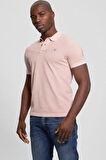 Guess Erkek Mavi Yıkamalı Polo Tişört