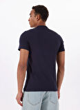Guess Bisiklet Yaka Desenli Lacivert Erkek T-Shirt M5RI14J1314G7V2 SS CN GUESS TRI ST