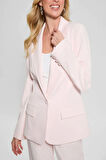 Guess Kadın Eco Solene Pembe Blazer Ceket