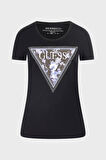 Guess Bayan T Shirt W5RI00 J1314 JBLK