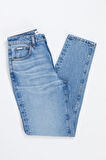 Kadın GJ G06 Mom Denim Pantolon - Mavi | 28