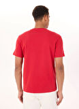 Guess Jeans Bisiklet Yaka Desenli Kırmızı Erkek T-Shirt M4YI42K8FQ4G585 GJ SS CN REG AMERI
