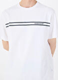 Guess Jeans Bisiklet Yaka Desenli Beyaz Erkek T-Shirt M5RI78KCPQ1G011 GJ SS CN REG CHEST
