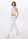 Guess Jeans Yüksek Bel Regular Fit Beyaz Kadın Pantolon GJ PANTS ICONIC FLEE - MID ORGANIC