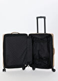 Guess Kahve - Bej Çekçekli Sert Valiz NAPOLI TRAVEL - P1402