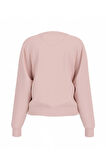 Guess Kadın Pembe Logolu Polarlı Sweatshirt