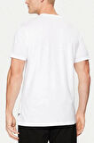 Guess Erkek Beyaz Logolu T-Shirt