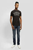 Guess Erkek Siyah Logolu T-Shirt