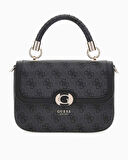 Guess Orlina Handle Flap Monogram Baskılı El Çantası