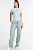 Kadın American Tradition Slim T-Shirt - Açık Mavi | XS