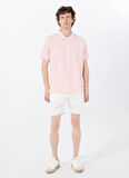 Guess Jeans Desenli Pembe Erkek Polo T-Shirt M4BP29KCJV1G6R4 GJ SS EMBRO LOGO