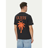 Guess Ss Cn Gd Palm Tee Erkek Siyah T-Shirt F5GI09KA260-JBLK