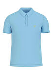 Guess Erkek Mavi Basic Polo Tişört
