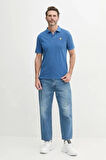 Guess Erkek Lacivert Basic Polo Tişört