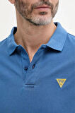 Guess Erkek Lacivert Basic Polo Tişört