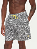 Guess Swımtrunk Medıum Dıstorted 100 Erkek Siyah Şort F5GT04WG2D2-PJ0V