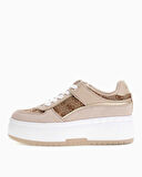 Guess Ridgee2 Monogram Logolu Dolgu Topuklu Sneaker