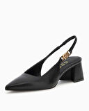 Guess Zabela3 Logo Detaylı Kalın Topuklu Stiletto
