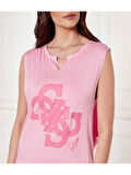 Guess 4G Sl Over Tee Kadın Pembe T-Shirt E5GI04K68D2-G66G