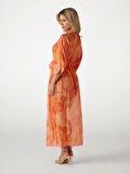 Guess Kadın Mavi Uzun Kimono