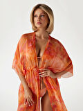 Guess Kadın Mavi Uzun Kimono
