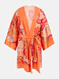 Guess Kadın Mercan Kemerli Kimono