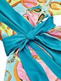 Guess Kadın Lila Kemerli Kimono