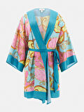 Guess Kadın Lila Kemerli Kimono