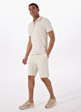 Guess Slim Fit Krem Erkek Şort M5GD55WH4EAG1CV AXEL SHORT CO LIN