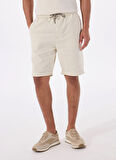 Guess Slim Fit Krem Erkek Şort M5GD55WH4EAG1CV AXEL SHORT CO LIN