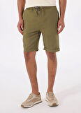 Guess Slim Fit Yeşil Erkek Şort M5GD55WH4EAG896 AXEL SHORT CO LIN