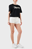 Guess Bayan T Shirt V5GI12 K9RM1 JBLK