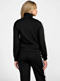 Guess Yarrow Kadın Siyah Aktif Scuba Sweatshirt V5GQ18KCRU2-JBLK