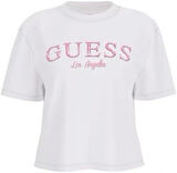 Guess Kadın Beyaz Crop T-Shirt